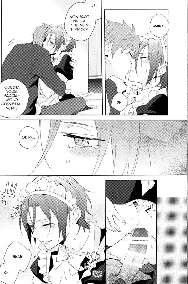 Free! dj - Ijiwaru Kareshi to Maid Fuku Oneshot page 13