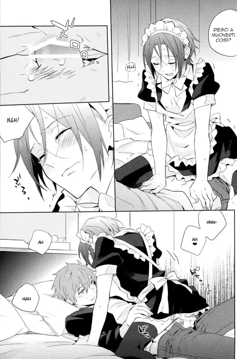 Free! dj - Ijiwaru Kareshi to Maid Fuku Oneshot page 14