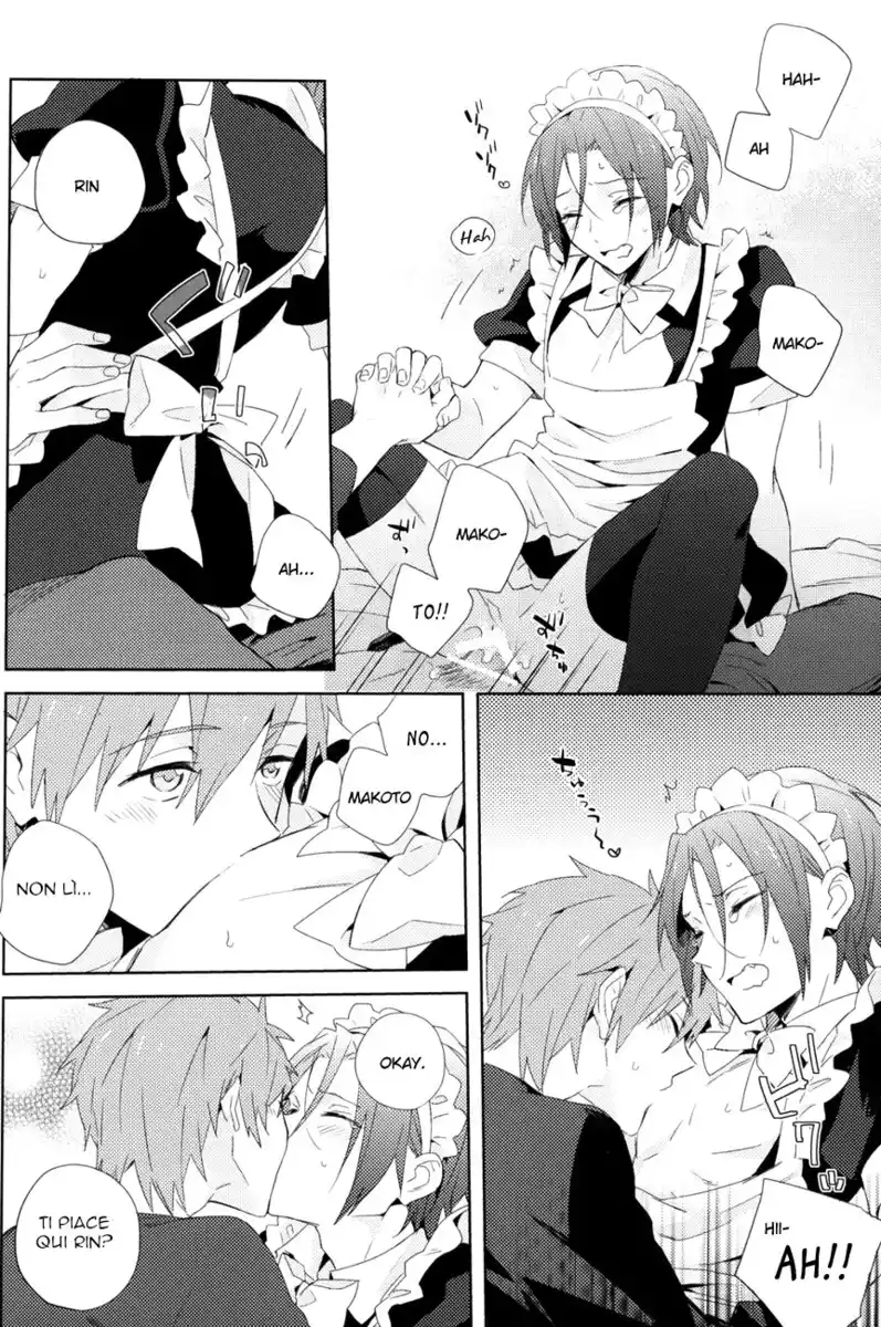 Free! dj - Ijiwaru Kareshi to Maid Fuku Oneshot page 15