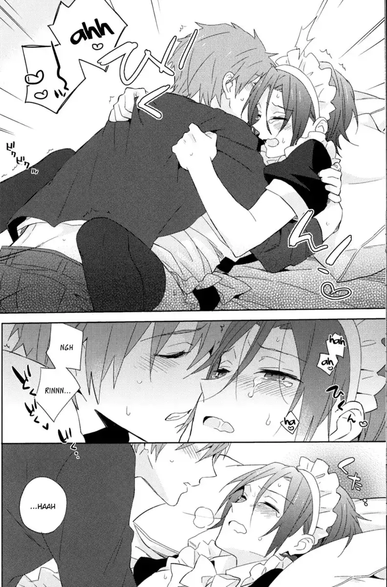 Free! dj - Ijiwaru Kareshi to Maid Fuku Oneshot page 19