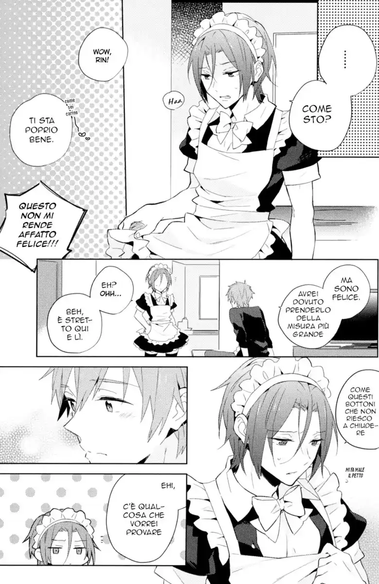 Free! dj - Ijiwaru Kareshi to Maid Fuku Oneshot page 4