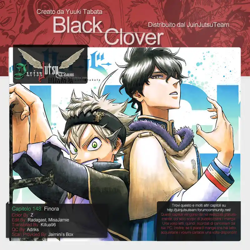 Black Clover Capitolo 148 page 1