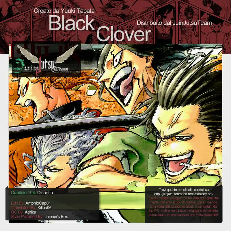 Black Clover Capitolo 194 page 1