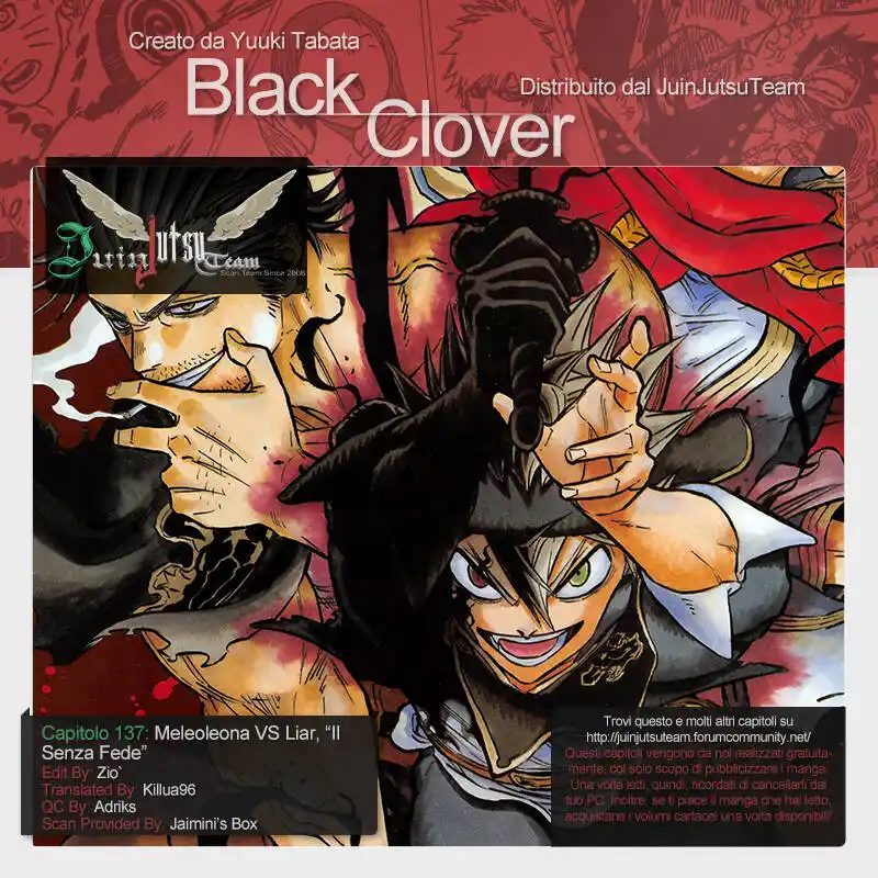 Black Clover Capitolo 137 page 1