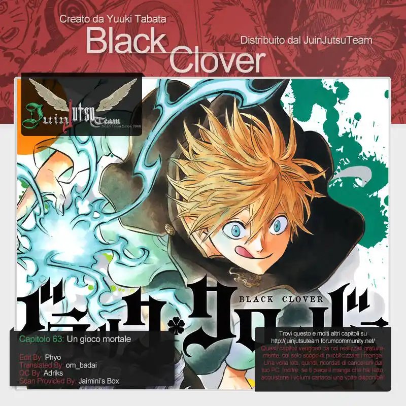 Black Clover Capitolo 63 page 1