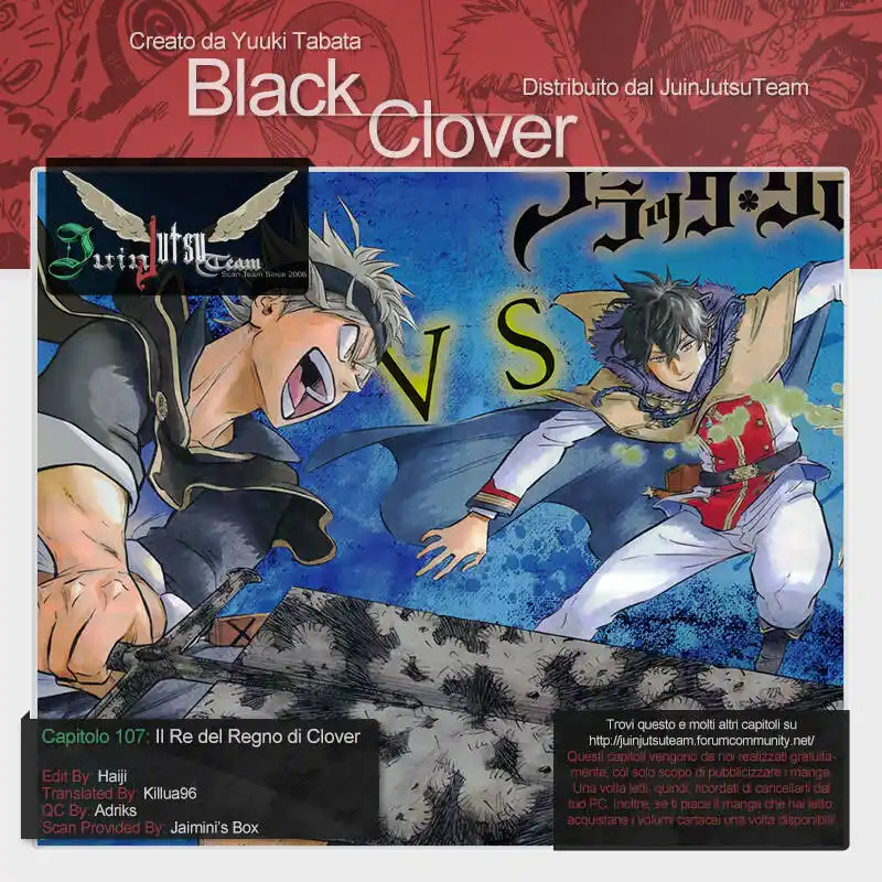 Black Clover Capitolo 107 page 1