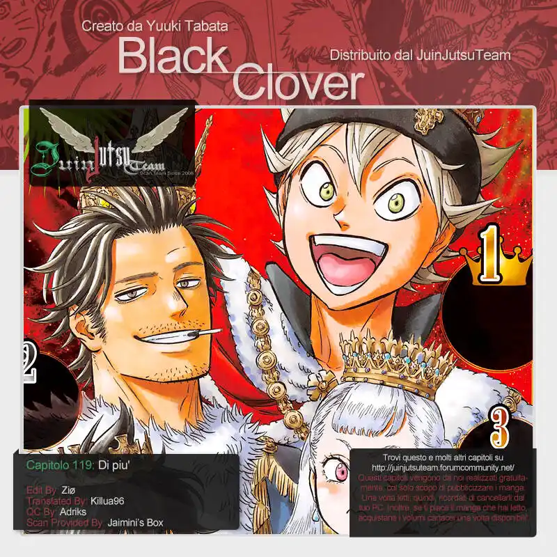 Black Clover Capitolo 119 page 1