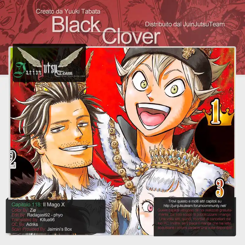 Black Clover Capitolo 118 page 1