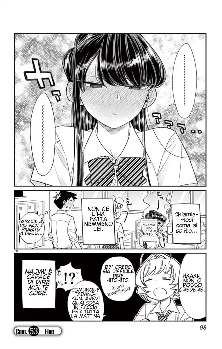 Komi-san wa Komyushou Desu. Capitolo 53 page 10