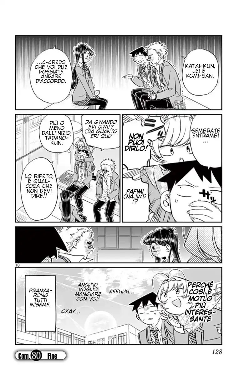 Komi-san wa Komyushou Desu. Capitolo 80 page 18