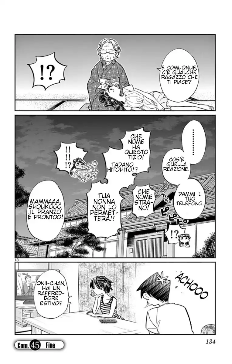 Komi-san wa Komyushou Desu. Capitolo 45 page 18