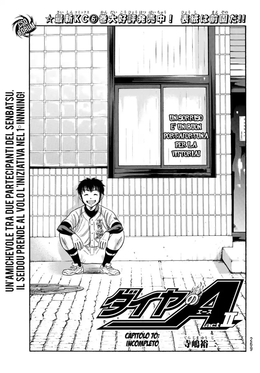 Diamond no Ace - Act II Capitolo 70 page 2