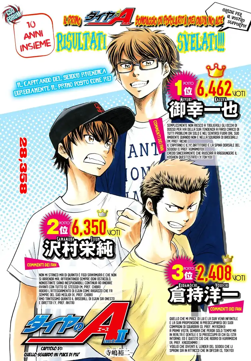 Diamond no Ace - Act II Capitolo 51 page 3