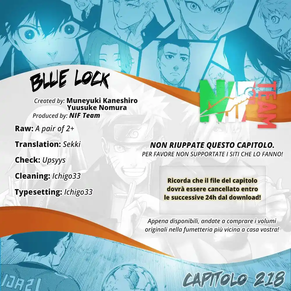 Blue Lock Capitolo 218 page 2