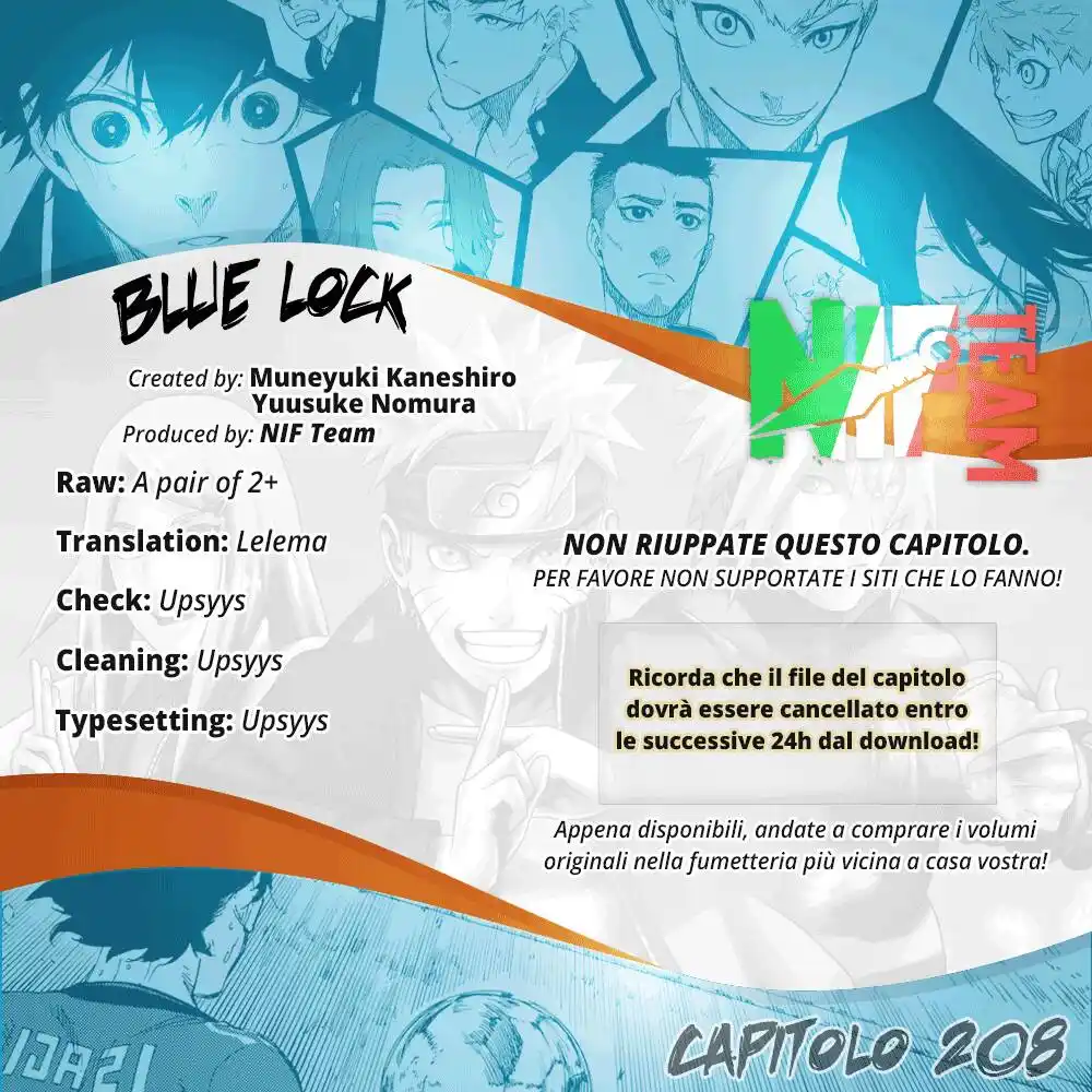 Blue Lock Capitolo 208 page 2