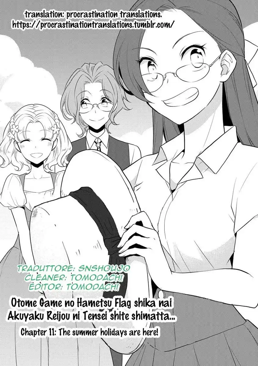 Otome Game no Hametsu Flag shika nai Akuyaku Reijou ni Tensei shite shimatta... Capitolo 11 page 1