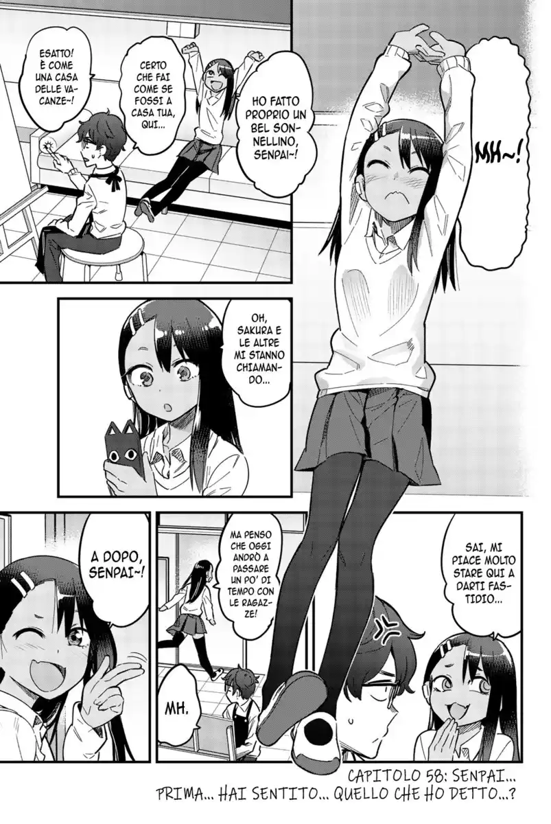 Please Don't Bully Me, Nagatoro Capitolo 58 page 1