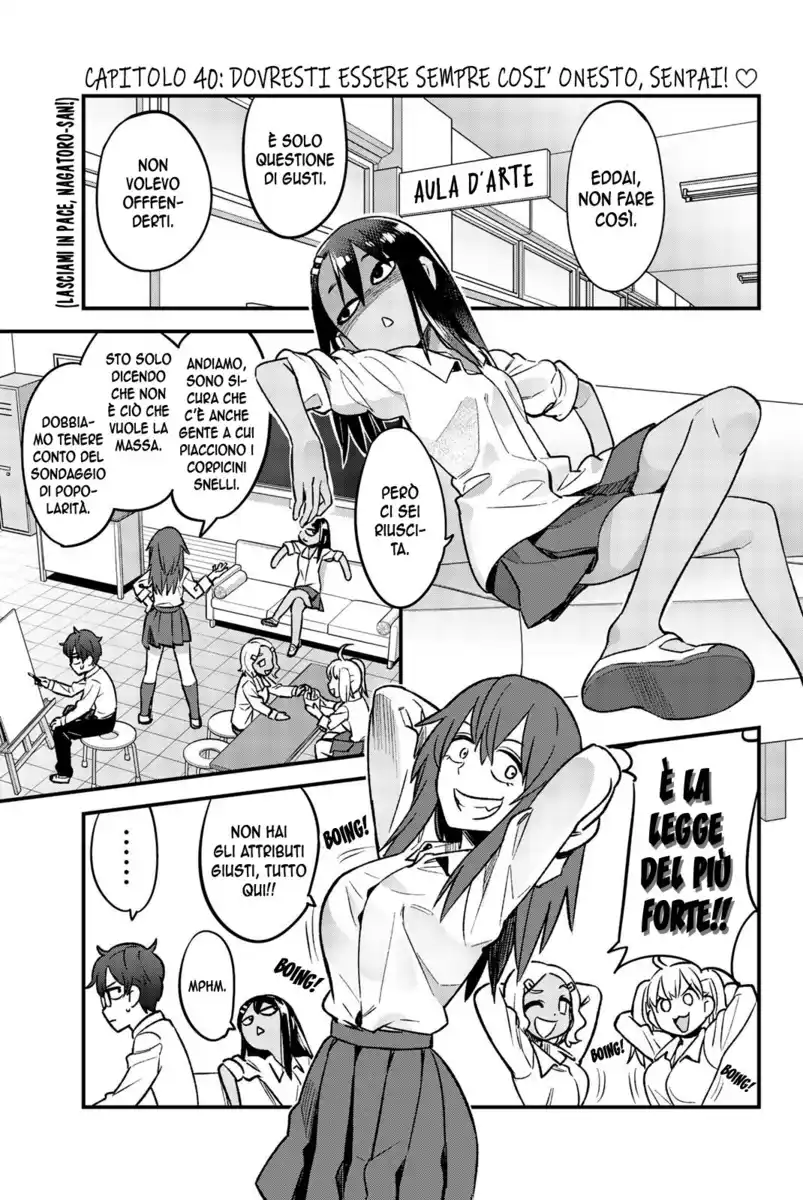 Please Don't Bully Me, Nagatoro Capitolo 40 page 1