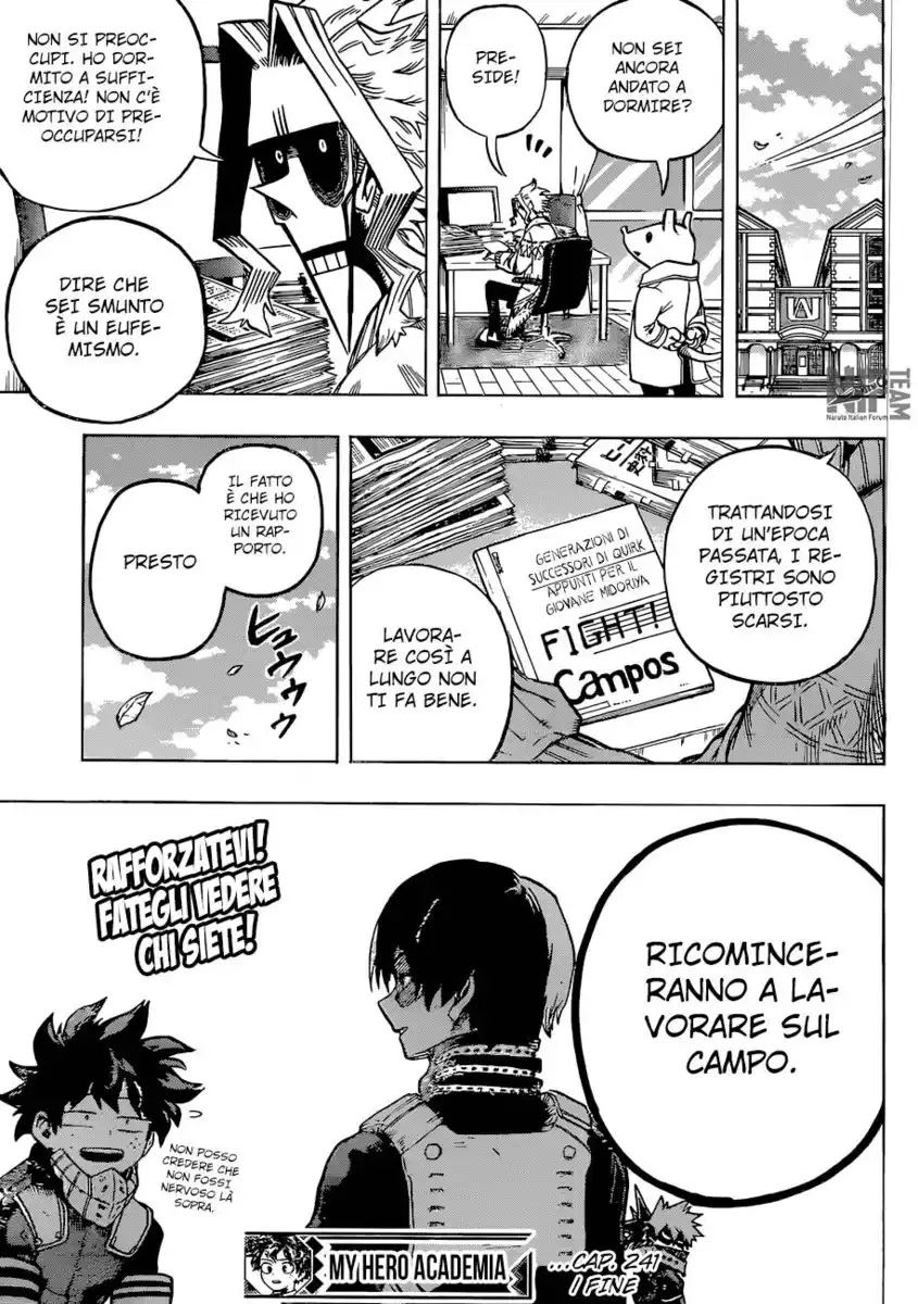 Boku no Hero Academia Capitolo 241 page 18