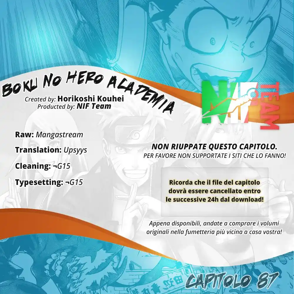 Boku no Hero Academia Capitolo 87 page 1