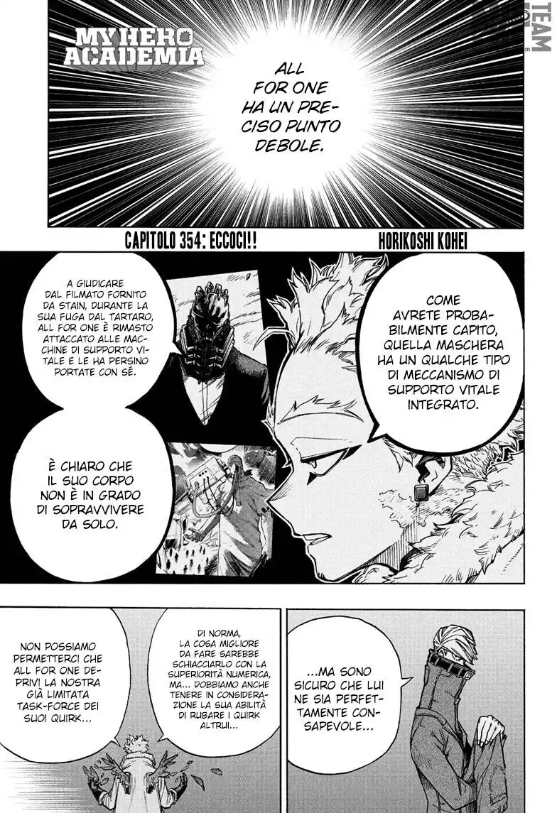 Boku no Hero Academia Capitolo 354 page 1