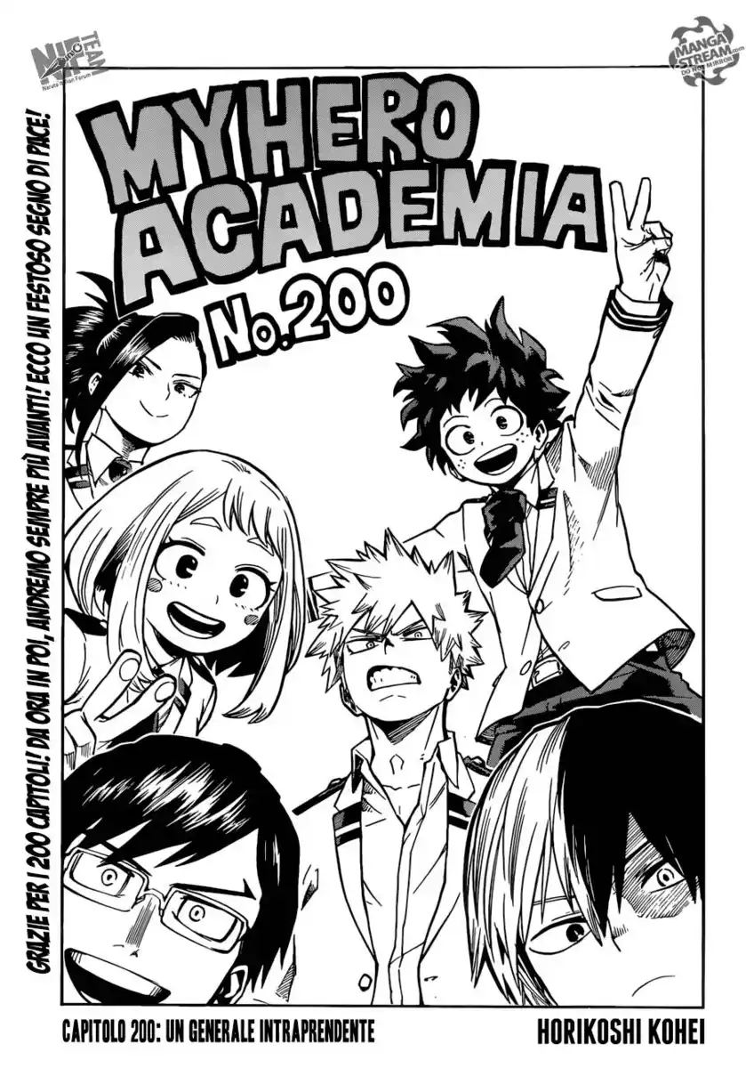 Boku no Hero Academia Capitolo 200 page 2