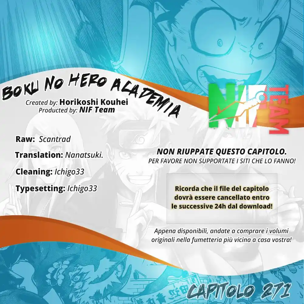 Boku no Hero Academia Capitolo 271 page 1