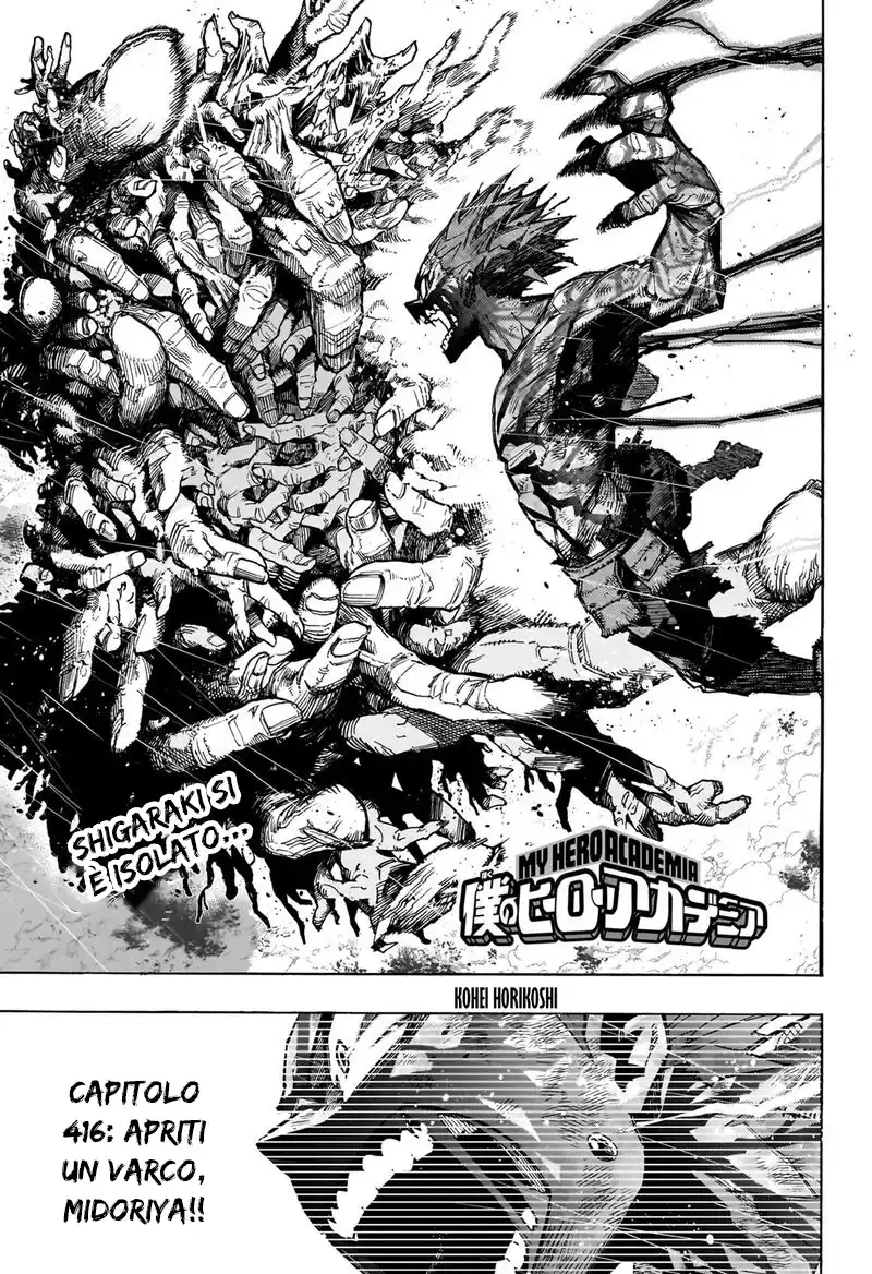 Boku no Hero Academia Capitolo 416 page 2