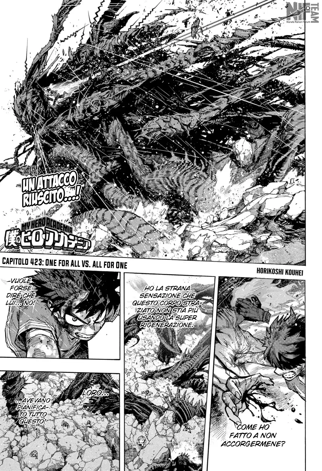 Boku no Hero Academia Capitolo 423 page 1