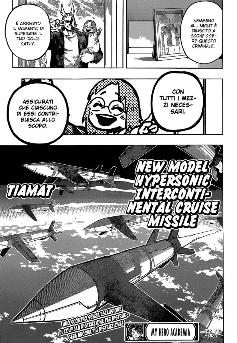 Boku no Hero Academia Capitolo 331 page 17