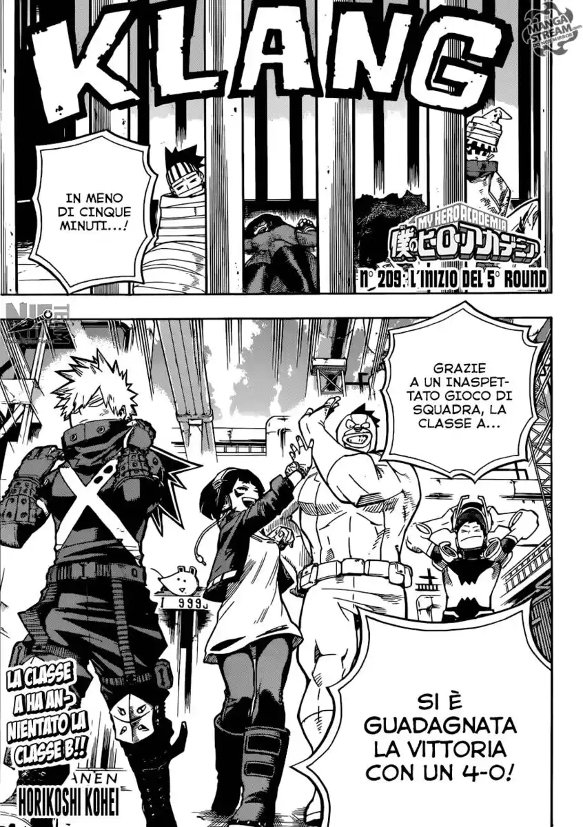 Boku no Hero Academia Capitolo 209 page 2