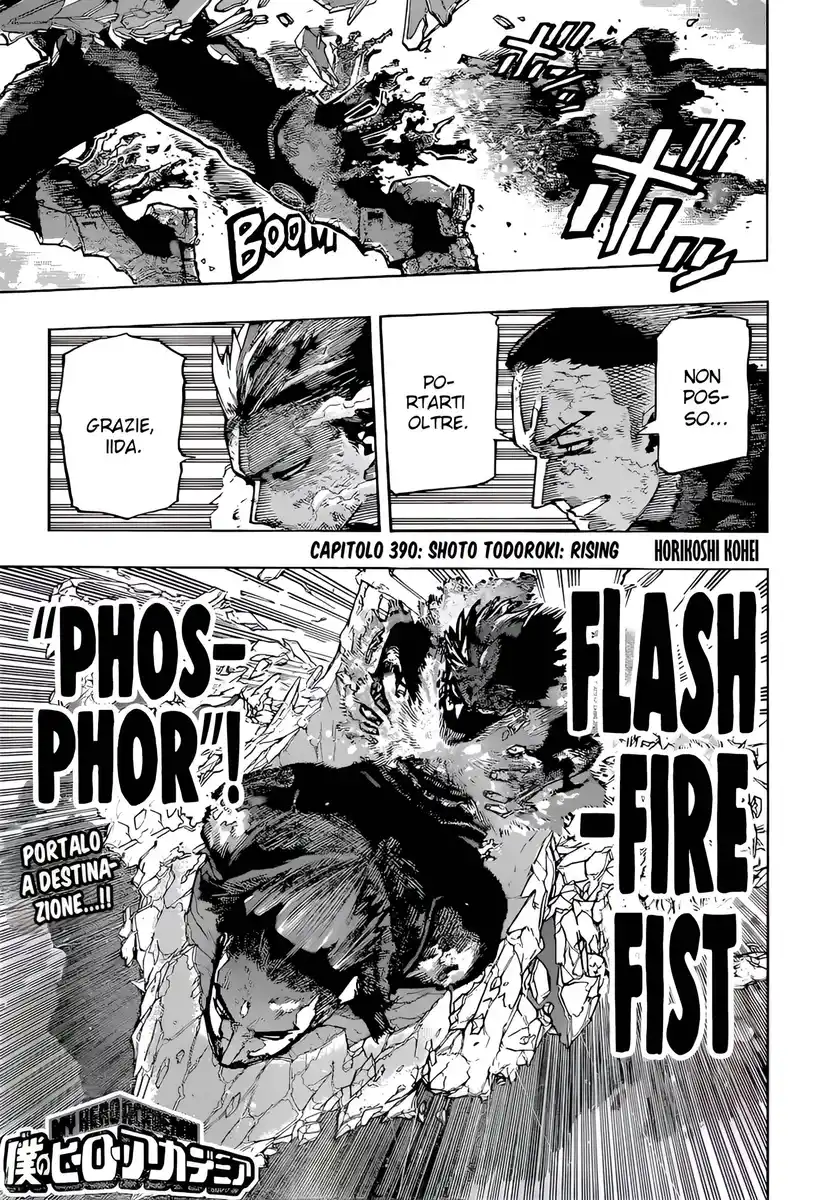 Boku no Hero Academia Capitolo 390 page 1