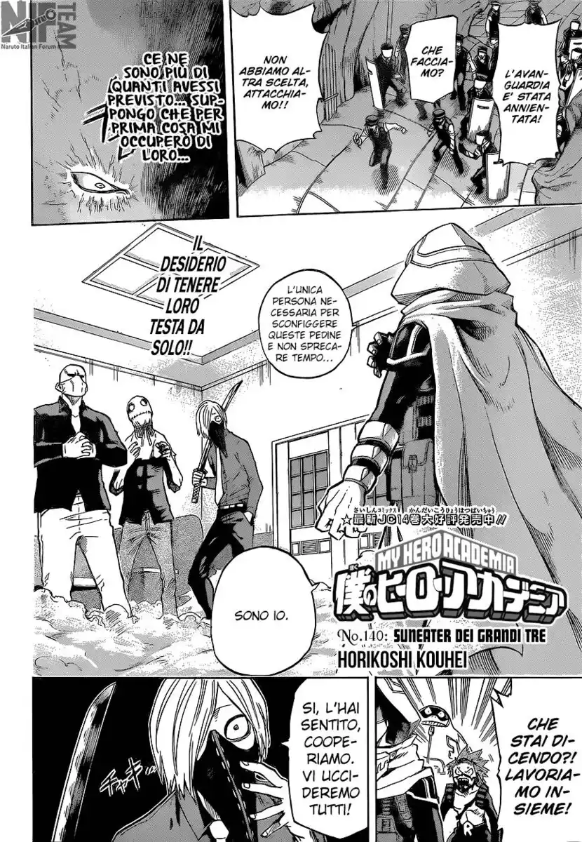 Boku no Hero Academia Capitolo 140 page 3