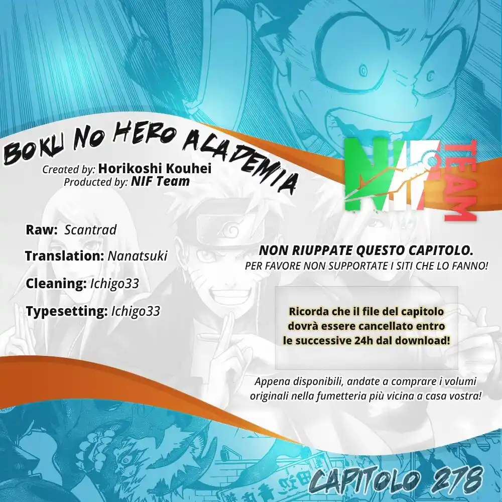 Boku no Hero Academia Capitolo 278 page 1