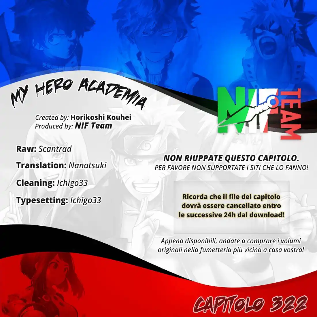 Boku no Hero Academia Capitolo 322 page 2