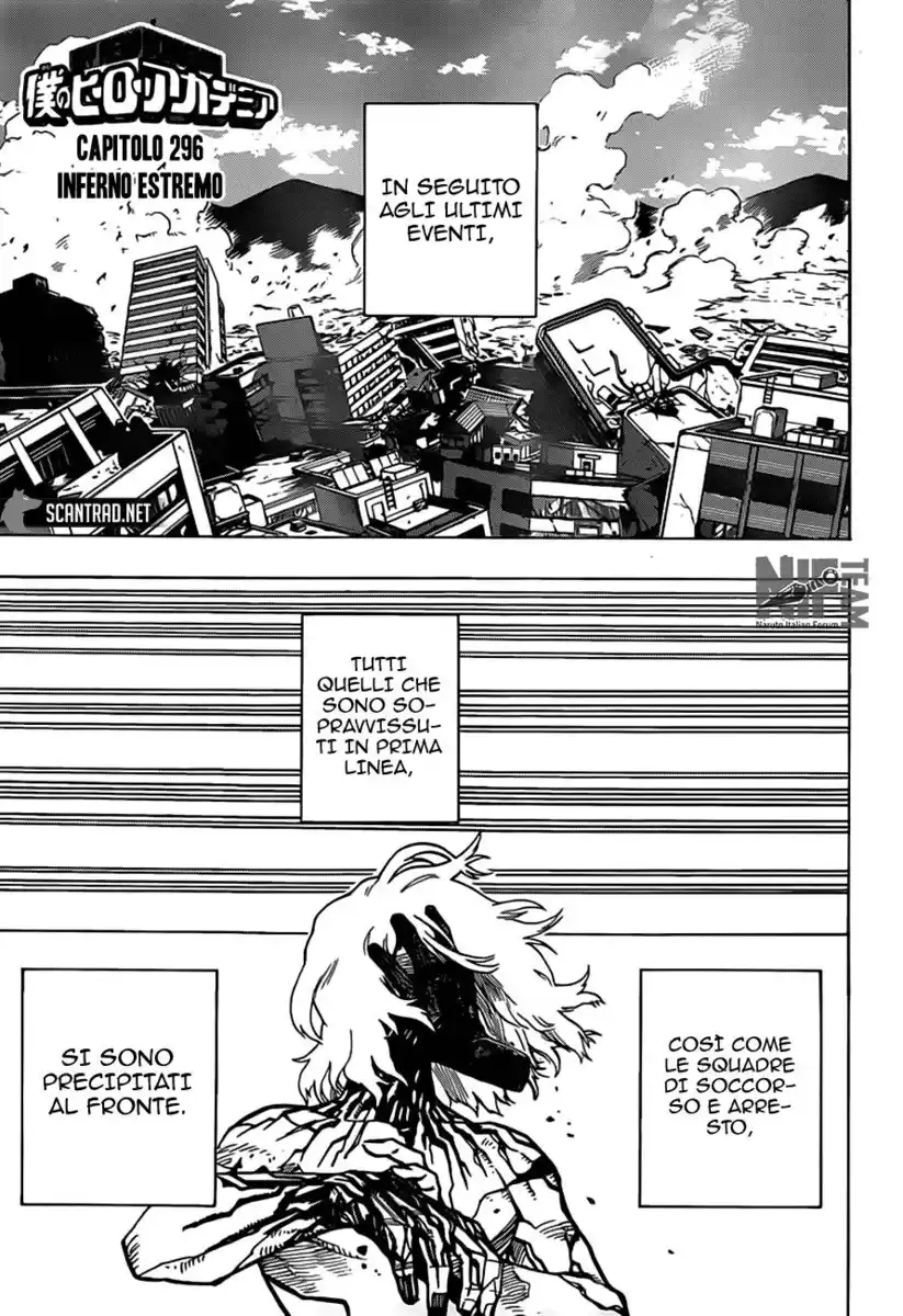 Boku no Hero Academia Capitolo 296 page 1