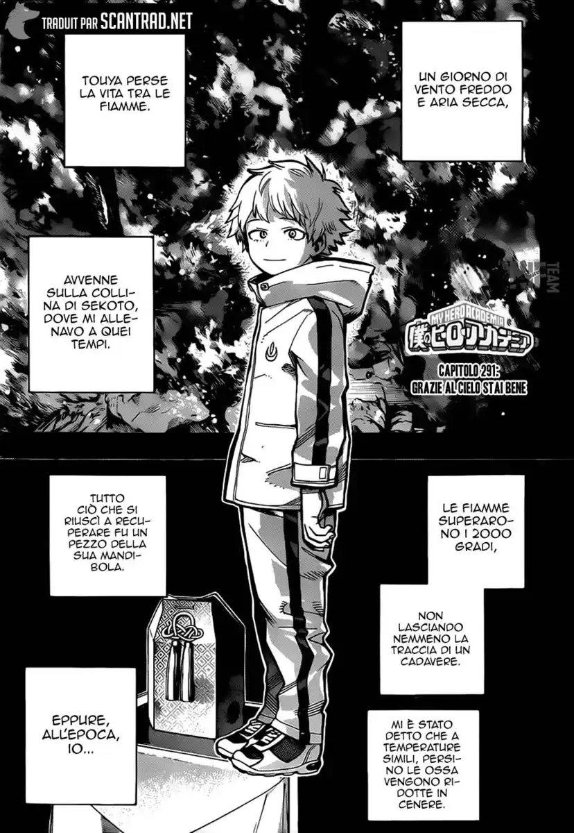 Boku no Hero Academia Capitolo 291 page 1