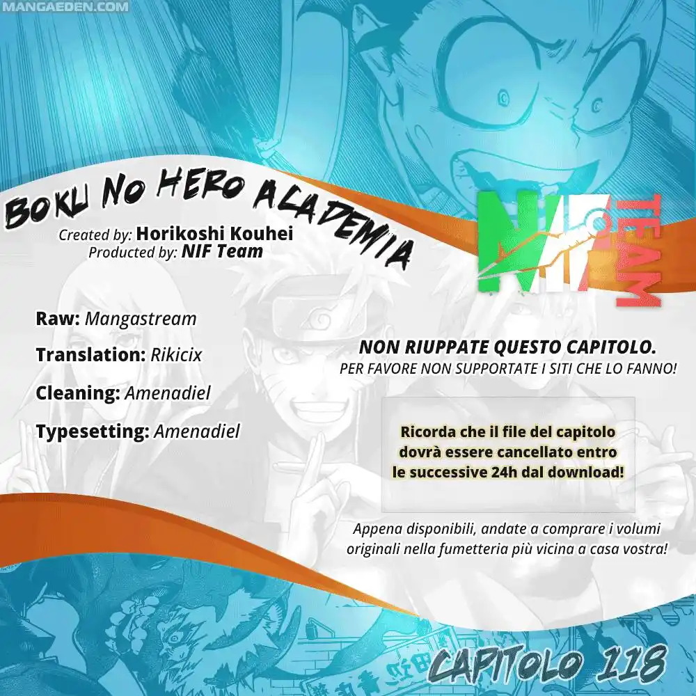 Boku no Hero Academia Capitolo 118 page 1