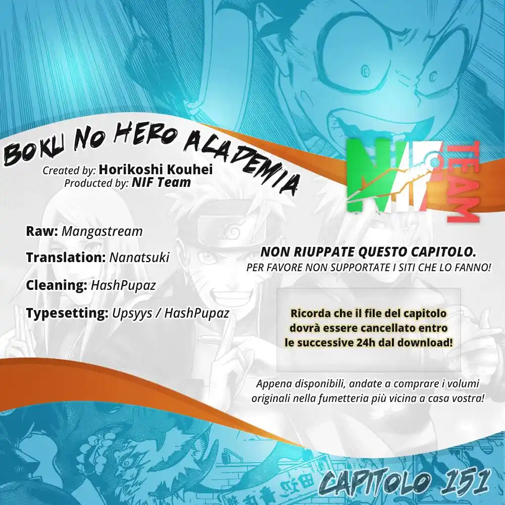 Boku no Hero Academia Capitolo 151 page 1