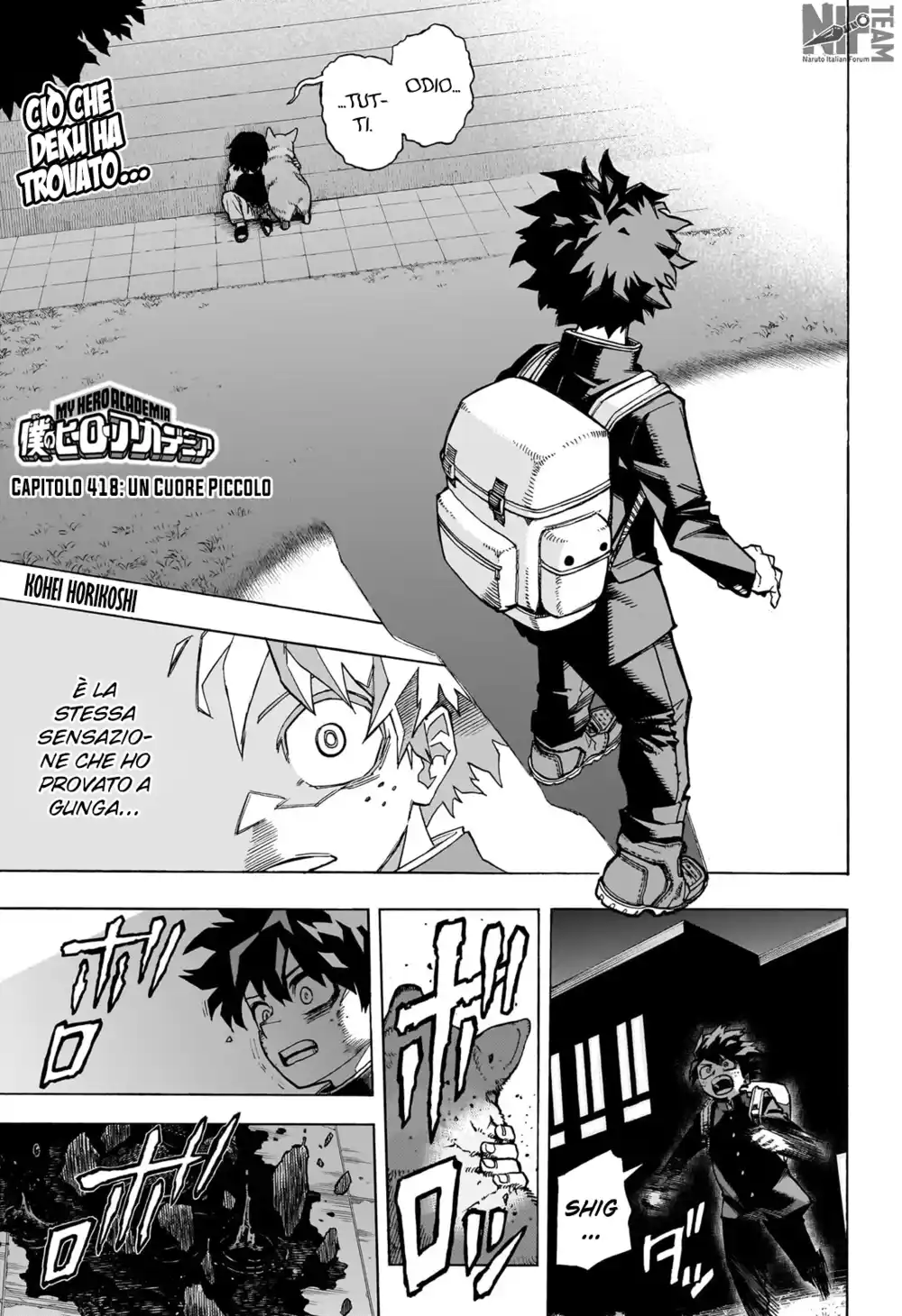 Boku no Hero Academia Capitolo 418 page 1