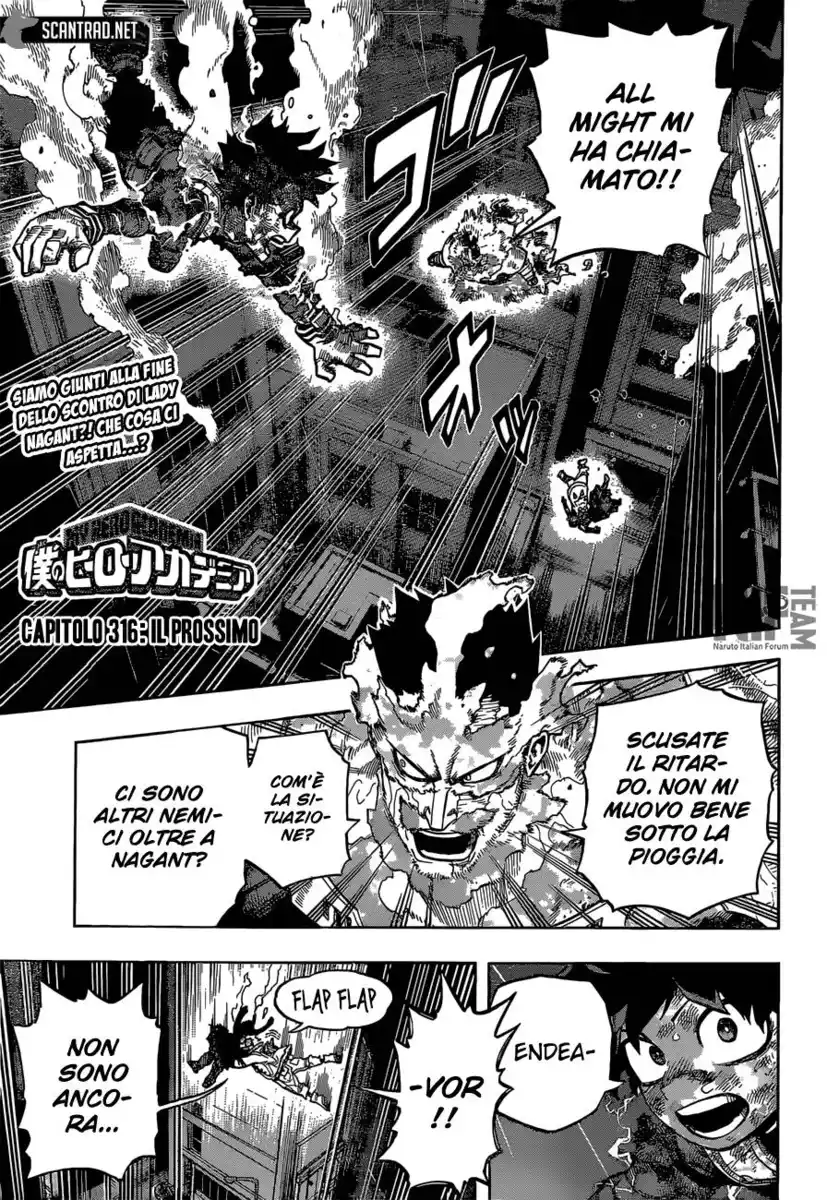 Boku no Hero Academia Capitolo 316 page 1