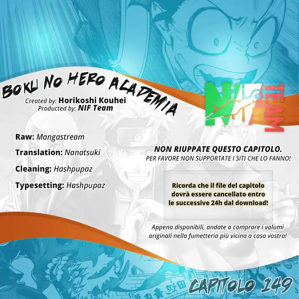 Boku no Hero Academia Capitolo 149 page 1