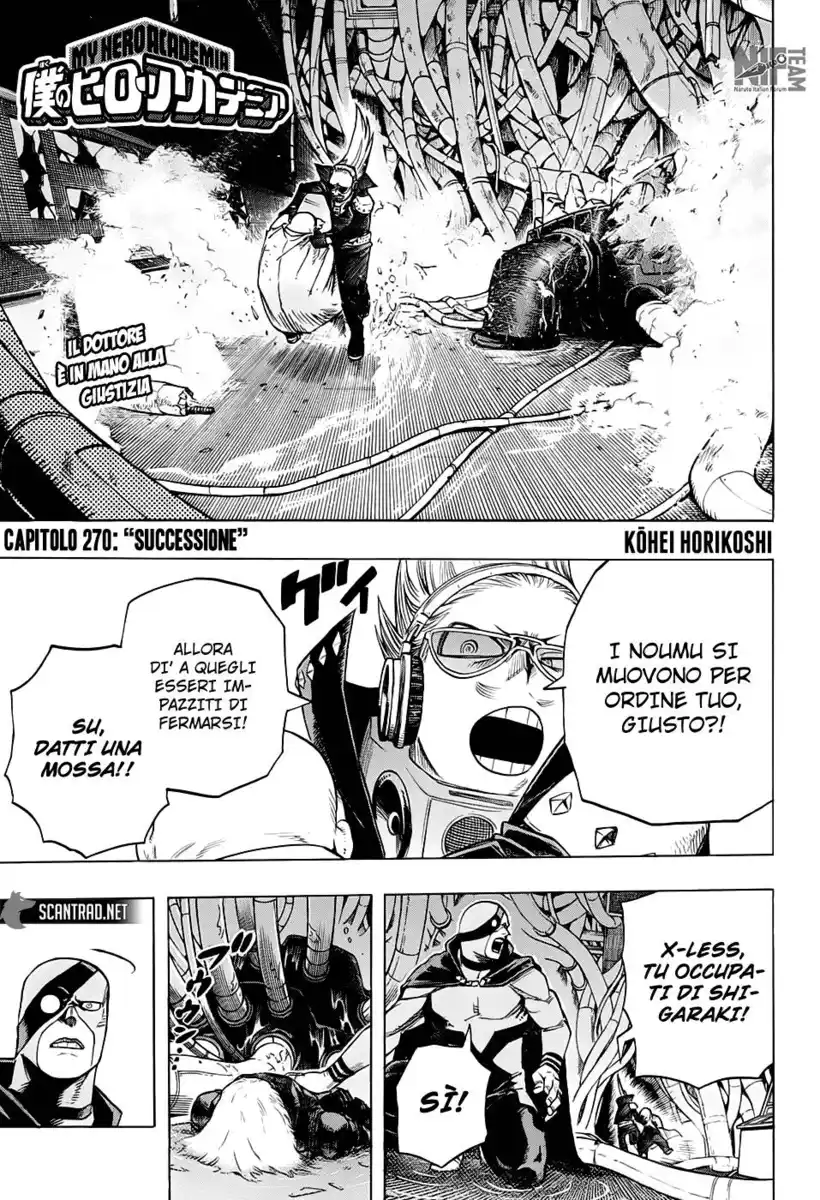 Boku no Hero Academia Capitolo 270 page 2