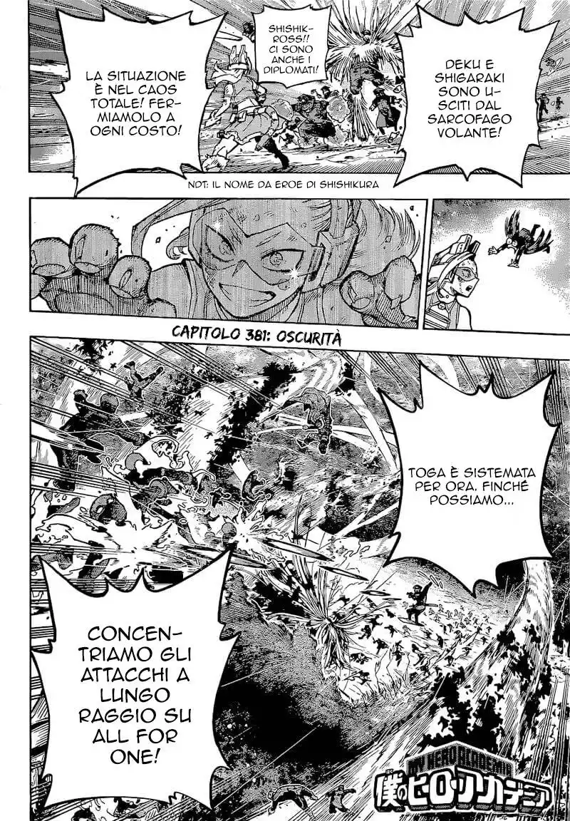 Boku no Hero Academia Capitolo 381 page 3