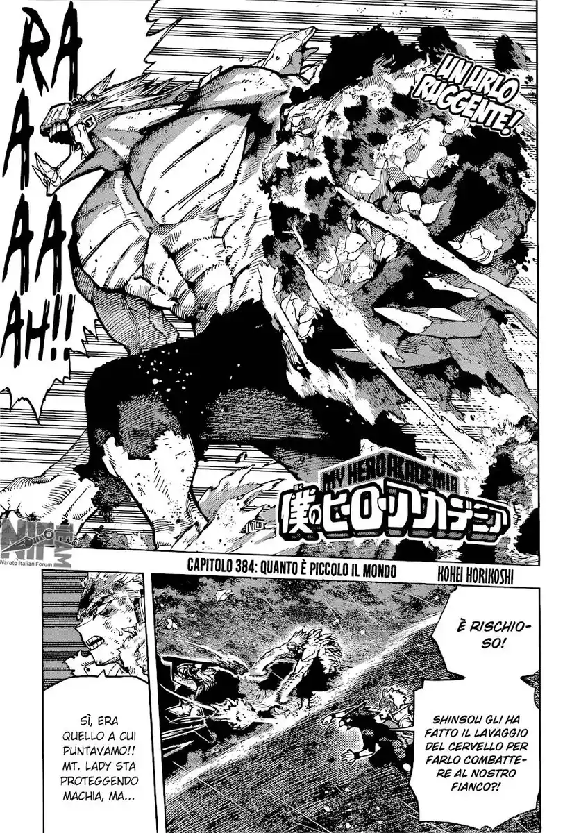 Boku no Hero Academia Capitolo 384 page 1