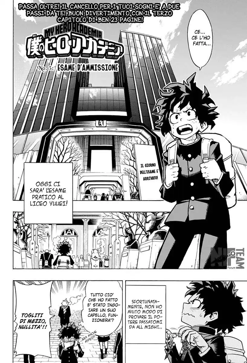 Boku no Hero Academia Capitolo 03 page 3