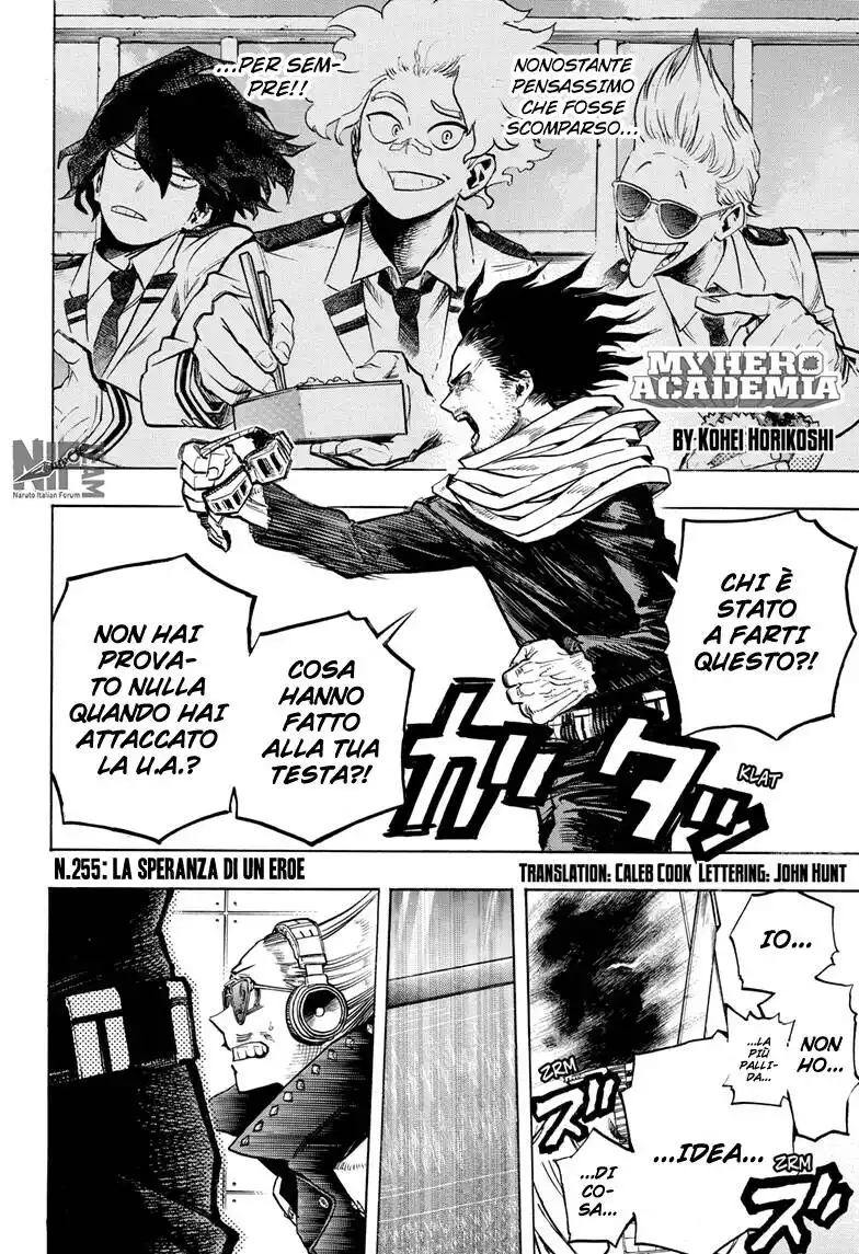 Boku no Hero Academia Capitolo 255 page 3