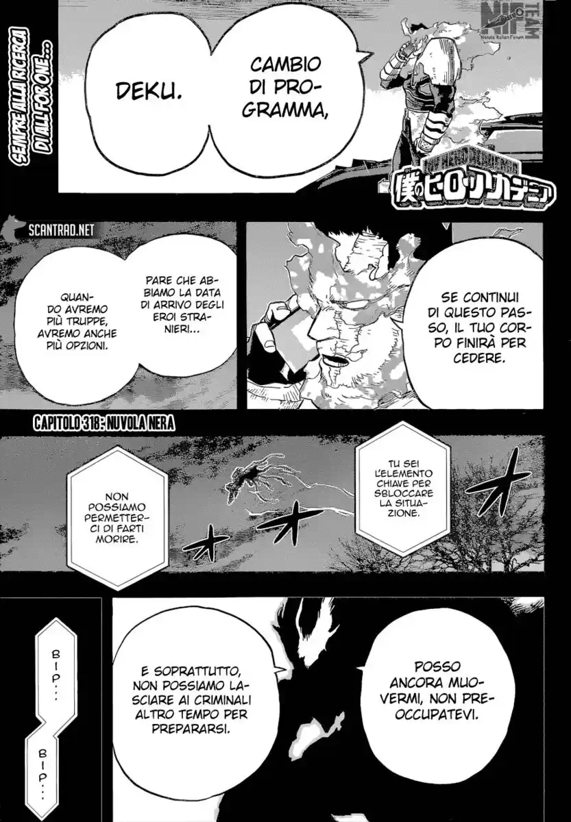 Boku no Hero Academia Capitolo 318 page 1