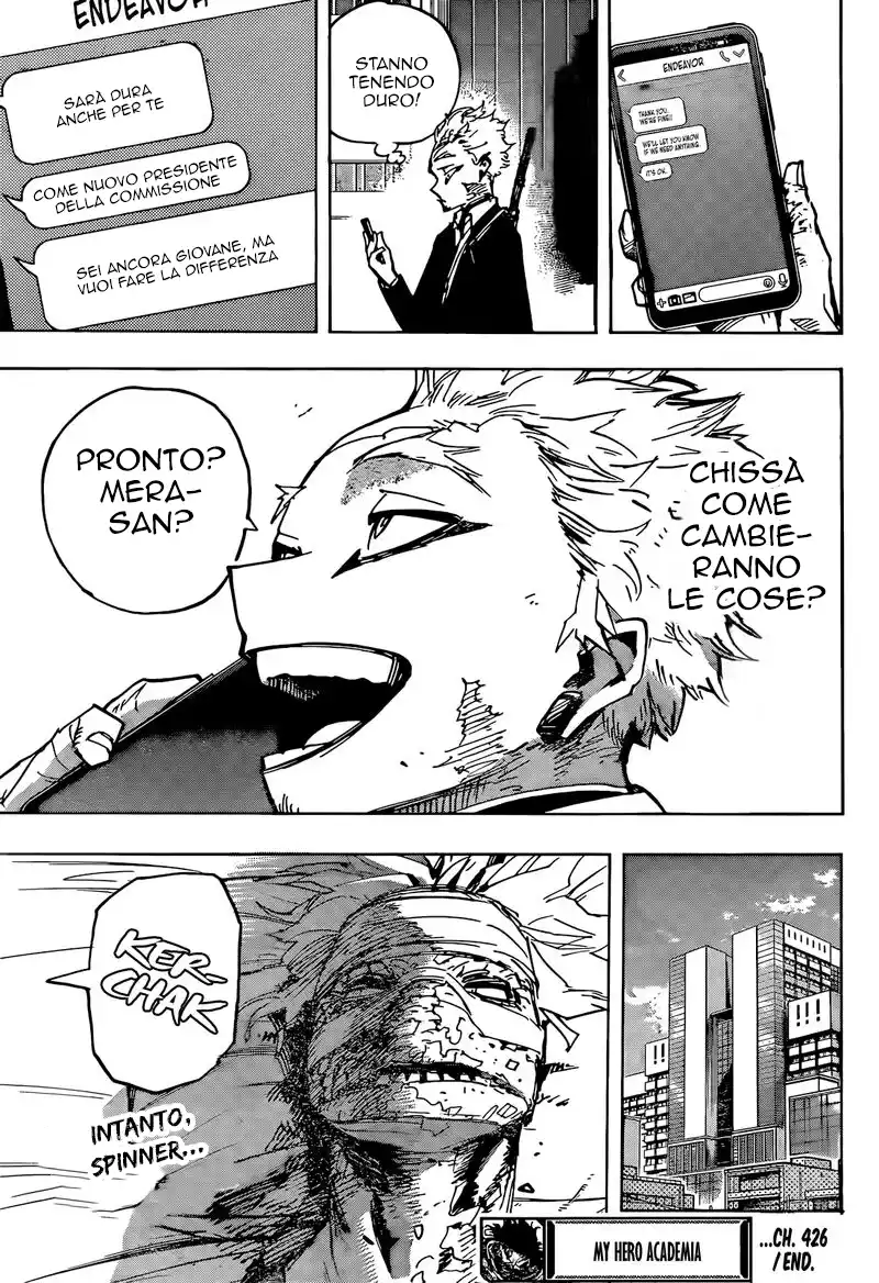 Boku no Hero Academia Capitolo 426 page 16