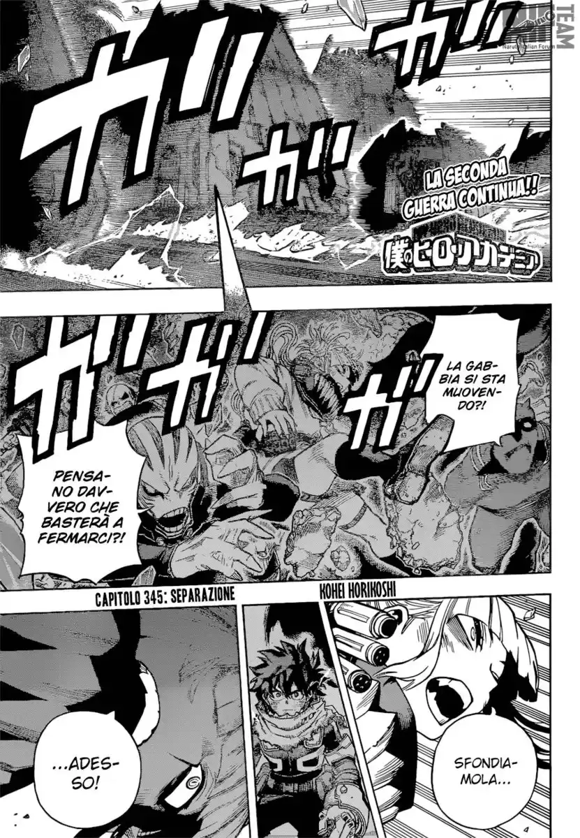 Boku no Hero Academia Capitolo 345 page 1